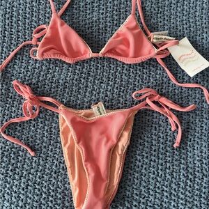 NWT Dippin' Daisy's Coral Bikini Set